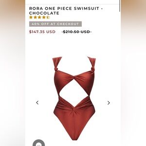 Andrea Iyamah Rora Swimsuit Woman Brown